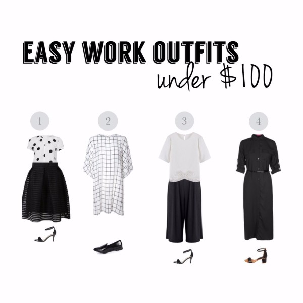 monochrome work outfits
