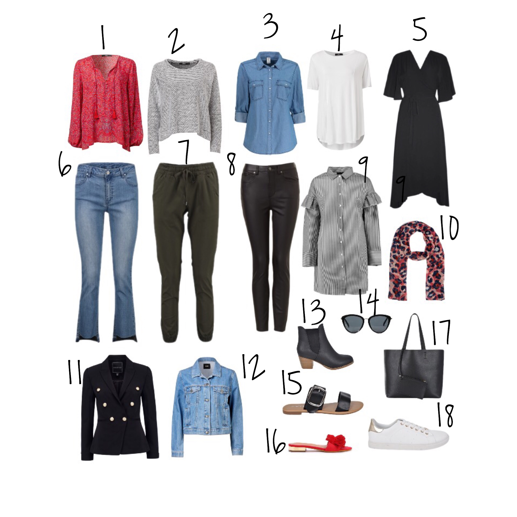 piece Casual Capsule Wardrobe for Mums 