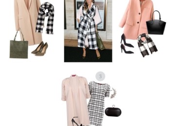 Sarah Jessica Parkers pastel coat and scarf