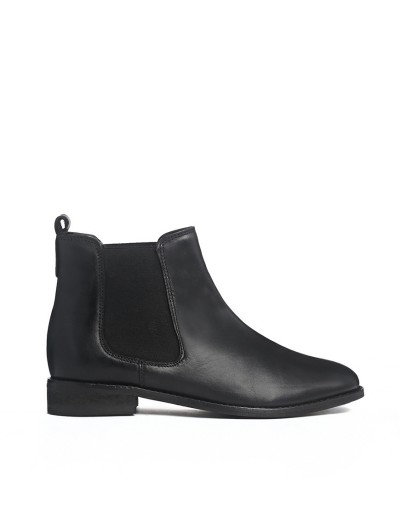 ASOS leather flat boots 