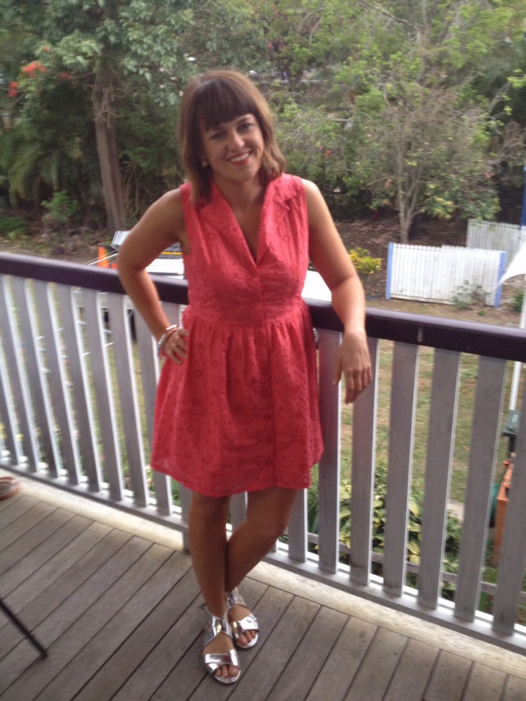 2012 - day after a friends' wedding - complete with epic spray tan and post-curled hair!