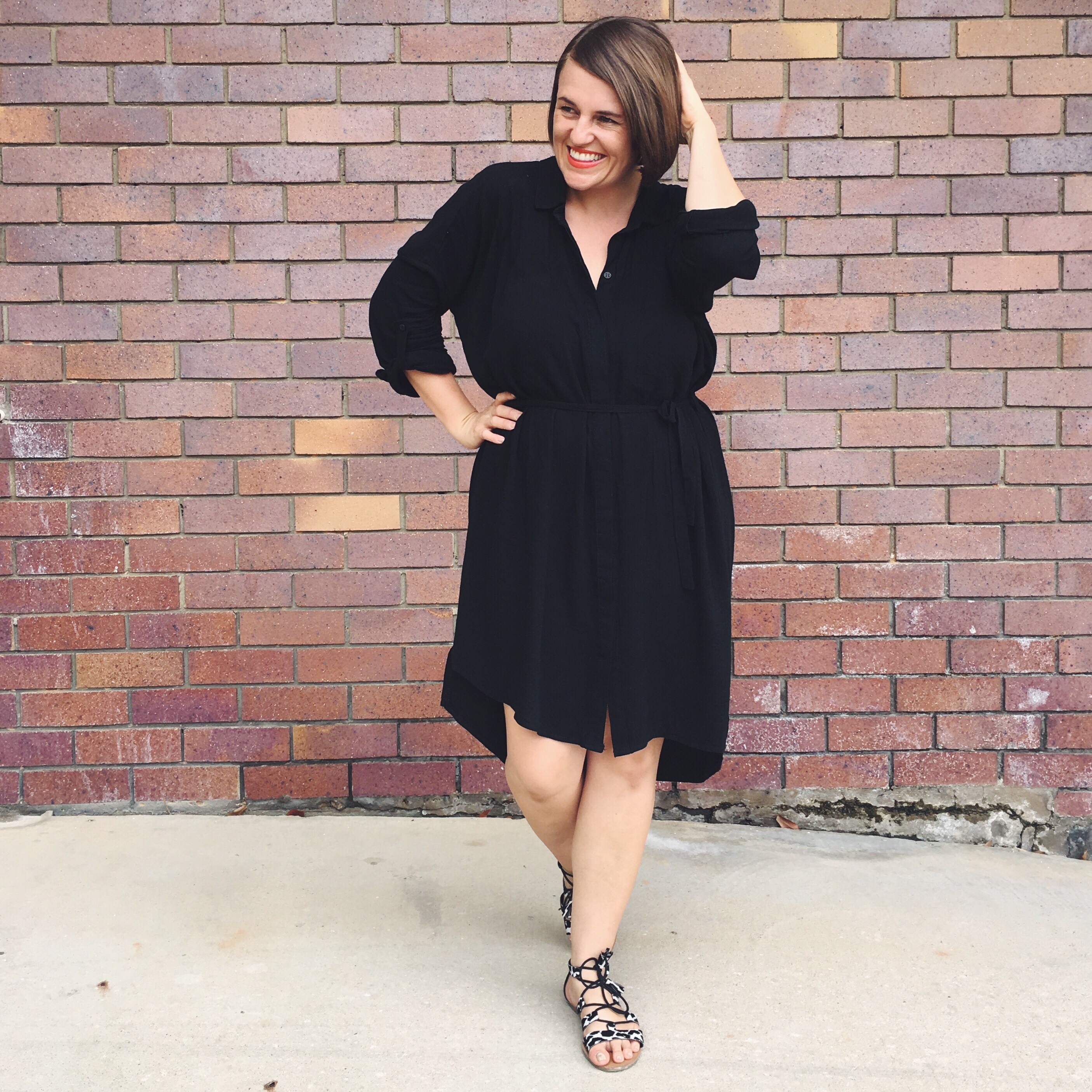 Why You Need a Little Black Shirt Dress | What I'm Wearing - Pretty Chuffed