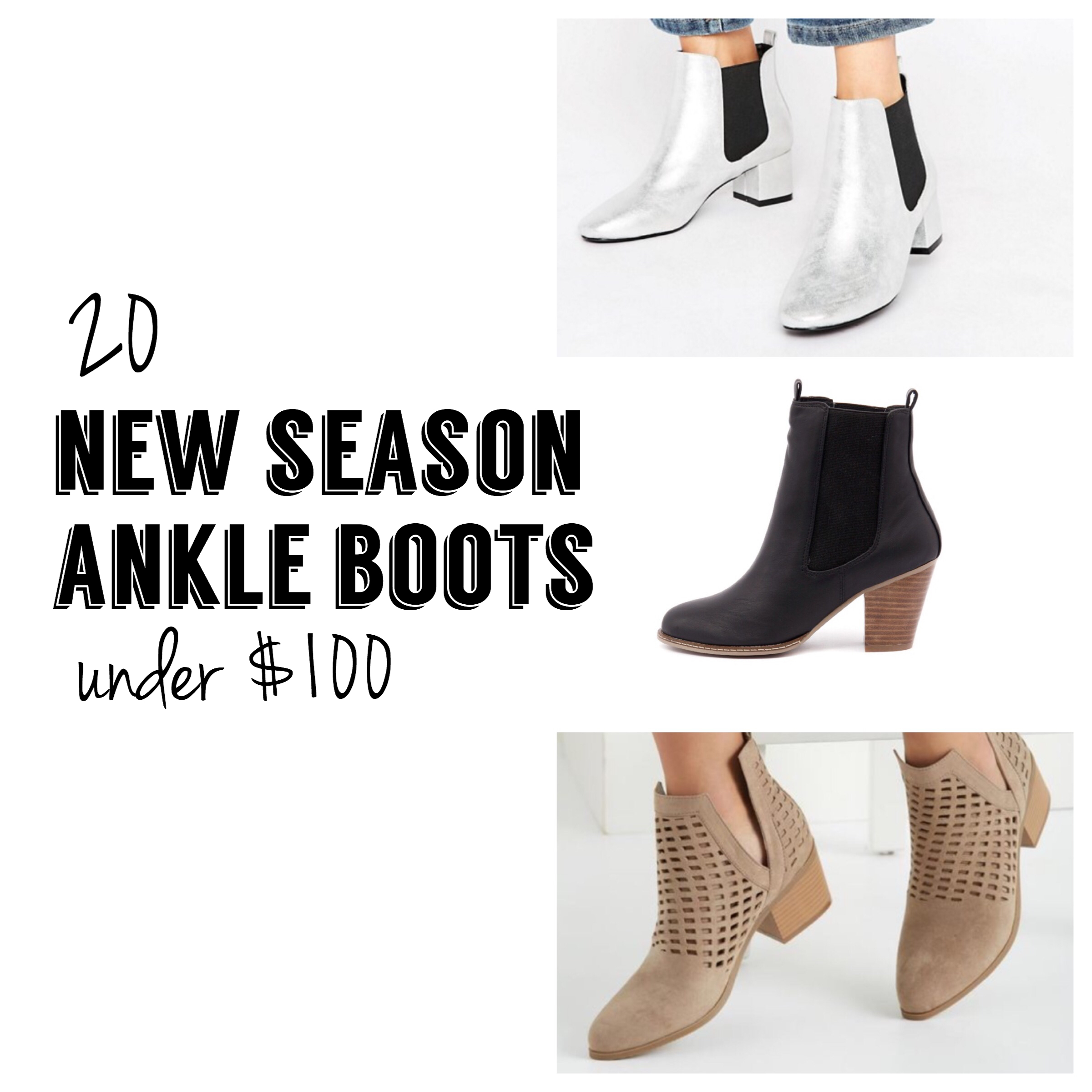 20 New Season Ankle Boots Under $100 | Trend Tuesday - Pretty Chuffed