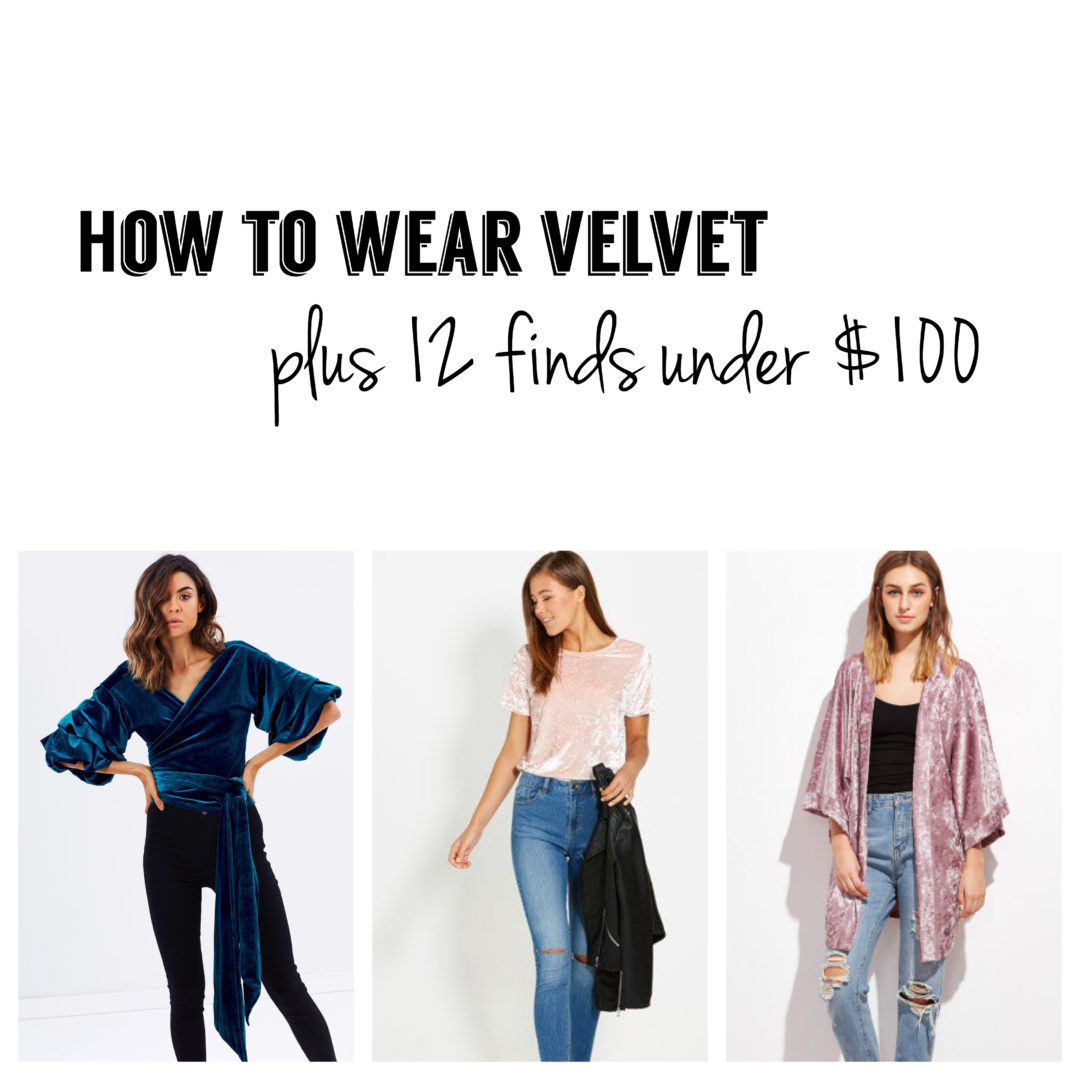 how to wear velvet