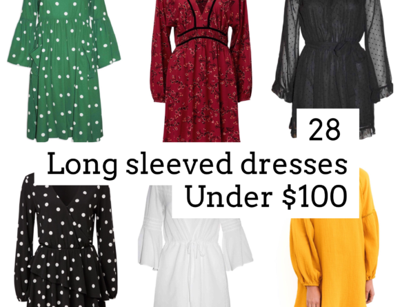 long sleeved dresses under 100